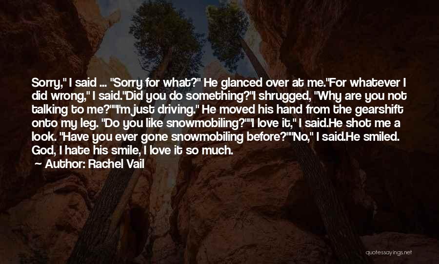 Sorry For What I Did Quotes By Rachel Vail