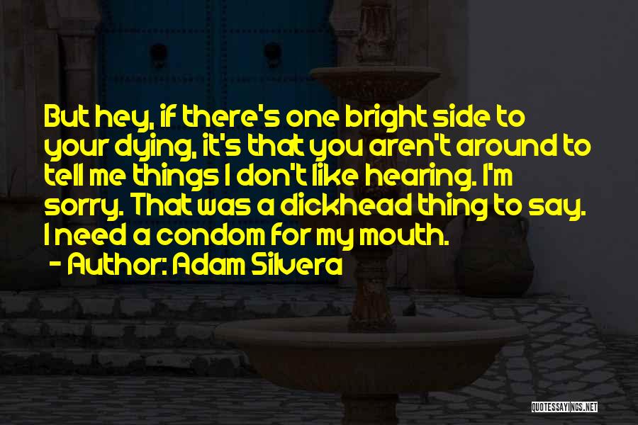 Sorry I Don't Like You Quotes By Adam Silvera