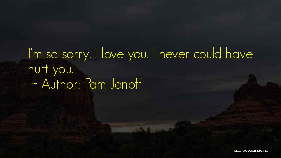 Sorry I Hurt You Love Quotes By Pam Jenoff
