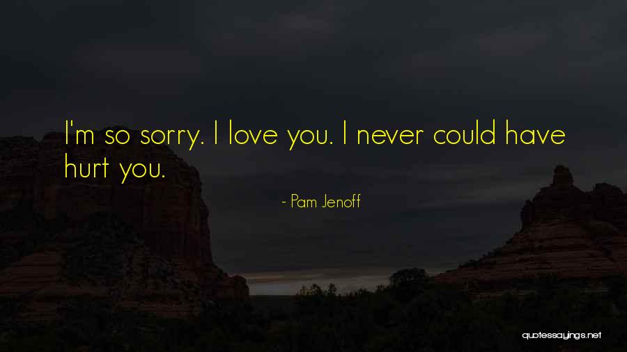 Sorry I Hurt You Love Quotes By Pam Jenoff