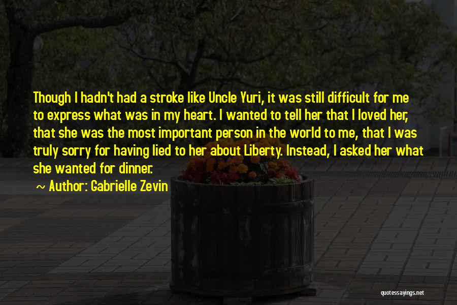Sorry I Lied Quotes By Gabrielle Zevin
