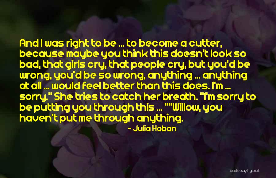 Sorry I Was Wrong Quotes By Julia Hoban Sorry I Was Wrong Quotes By Julia Hoban
