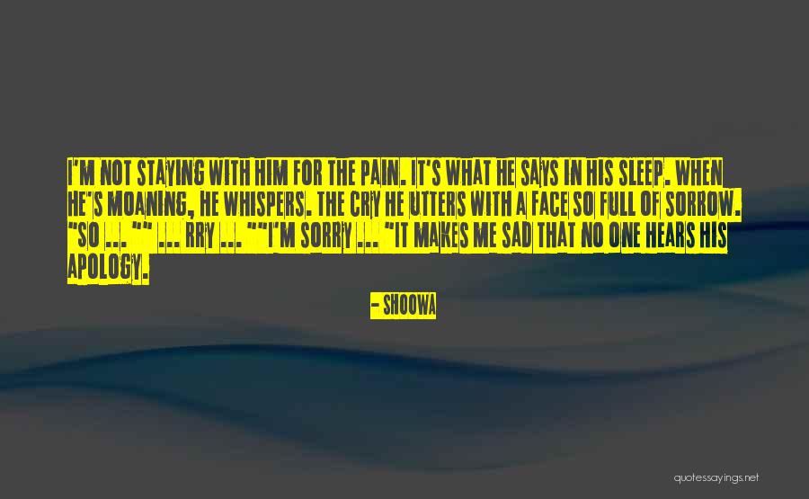 Sorry Pain Quotes By SHOOWA Sorry Pain Quotes By SHOOWA