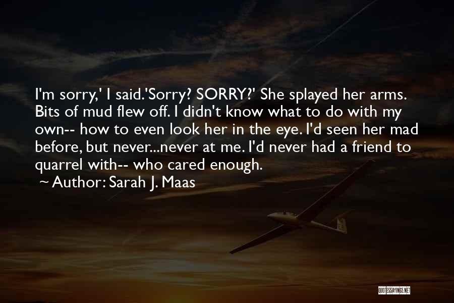 Sorry To Friend Quotes By Sarah J. Maas