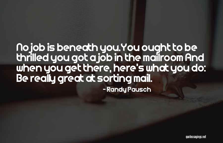 Sorting Things Out Quotes By Randy Pausch