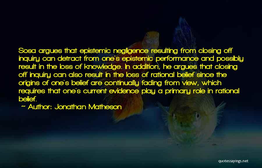 Sosa Quotes By Jonathan Matheson