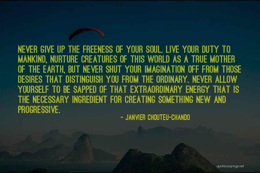 Soul And Energy Quotes By Janvier Chouteu-Chando