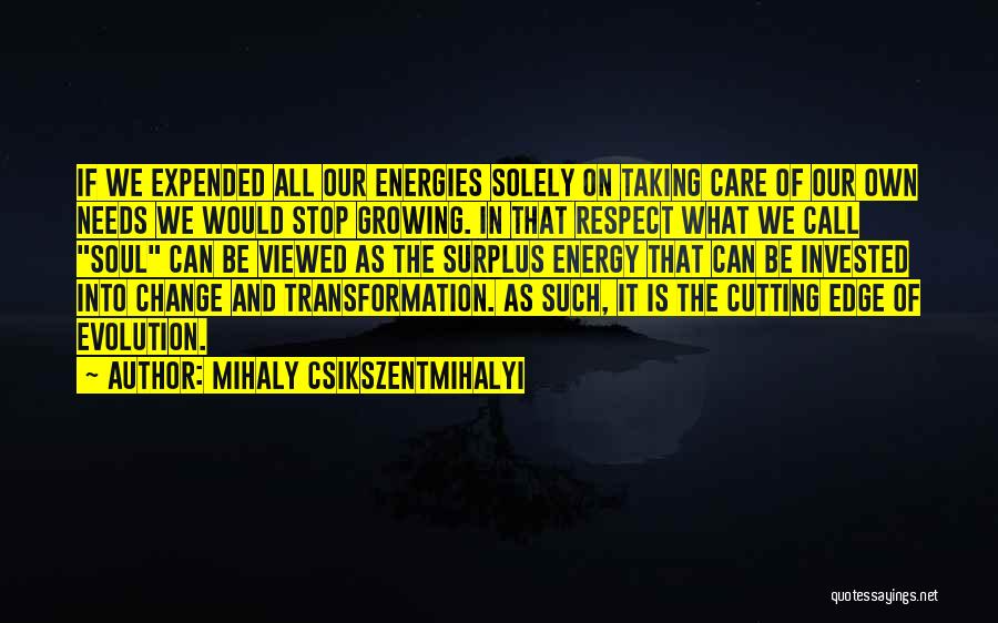 Soul And Energy Quotes By Mihaly Csikszentmihalyi