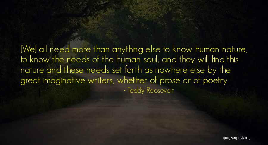 Soul And Nature Quotes By Teddy Roosevelt