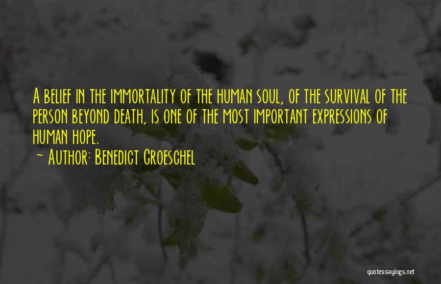 Soul Expressions Quotes By Benedict Groeschel