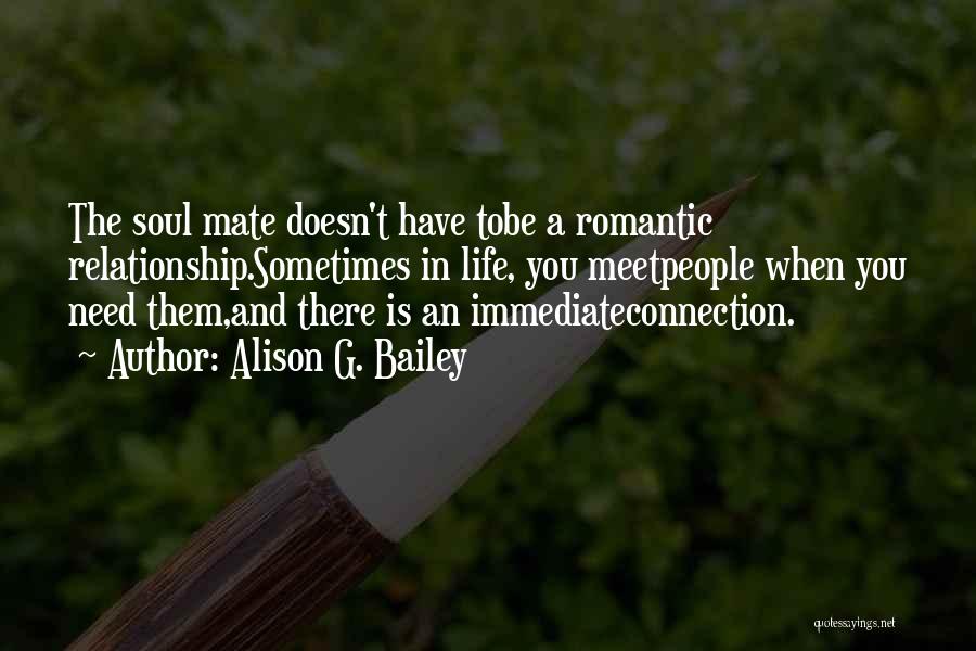 Soul Mate Connection Quotes By Alison G. Bailey