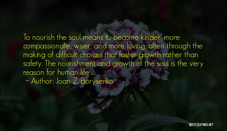 Soul Nourishment Quotes By Joan Z. Borysenko
