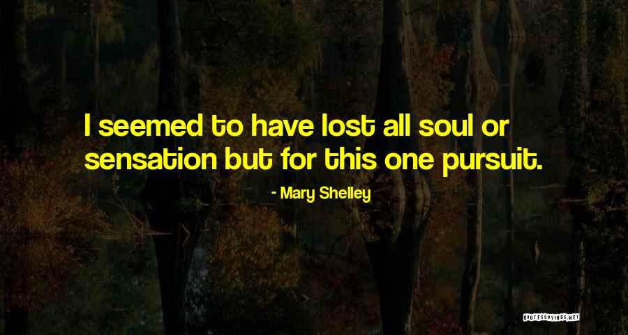 Soul Sensation Quotes By Mary Shelley Soul Sensation Quotes By Mary Shelley