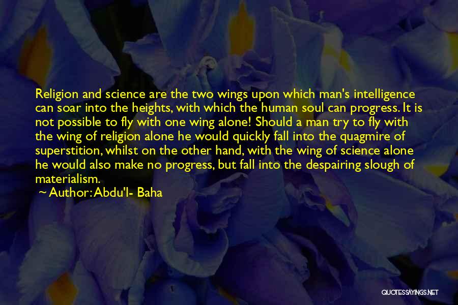 Soul Soar Quotes By Abdu'l- Baha