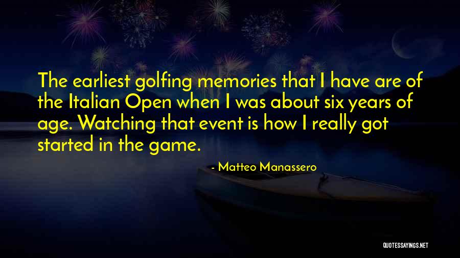 Souliers Quotes By Matteo Manassero Souliers Quotes By Matteo Manassero