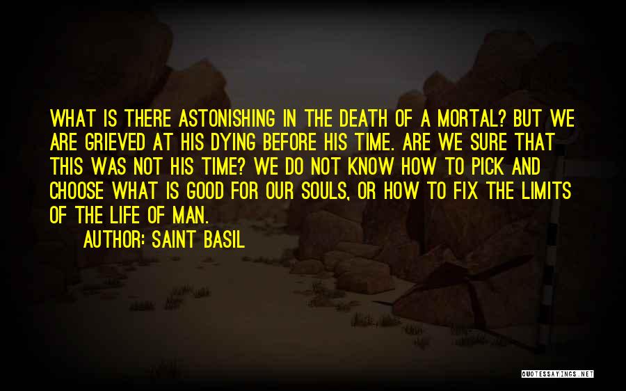 Souls And Death Quotes By Saint Basil