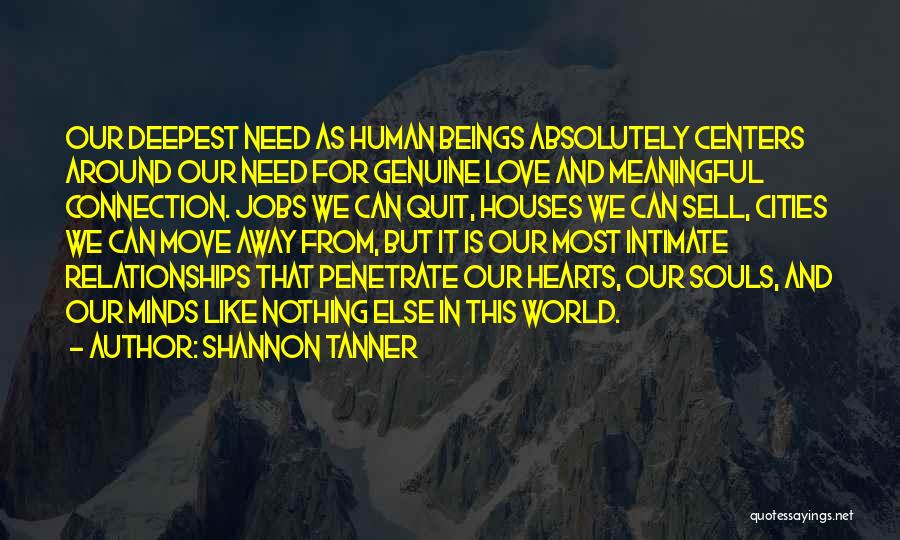 Souls Connection Quotes By Shannon Tanner