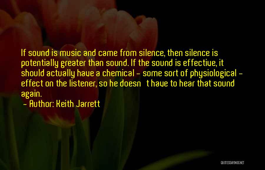 Sound And Music Quotes By Keith Jarrett