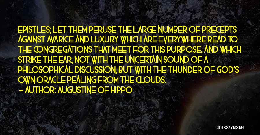 Sound Of Thunder Quotes By Augustine Of Hippo