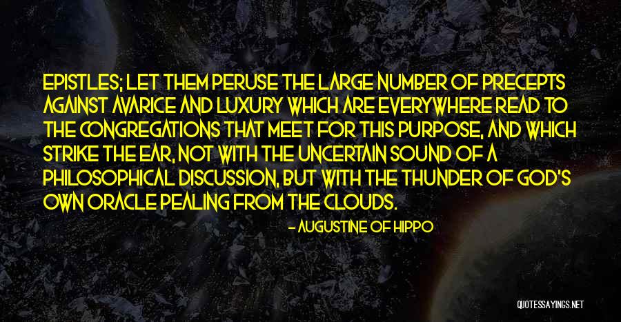 Sound Of Thunder Quotes By Augustine Of Hippo