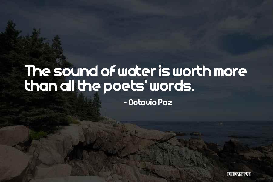 Sound Of Water Quotes By Octavio Paz