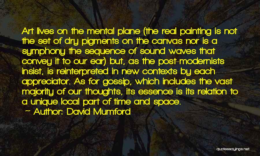 Sound Of Waves Quotes By David Mumford