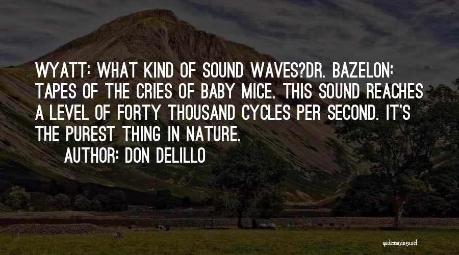 Sound Of Waves Quotes By Don DeLillo