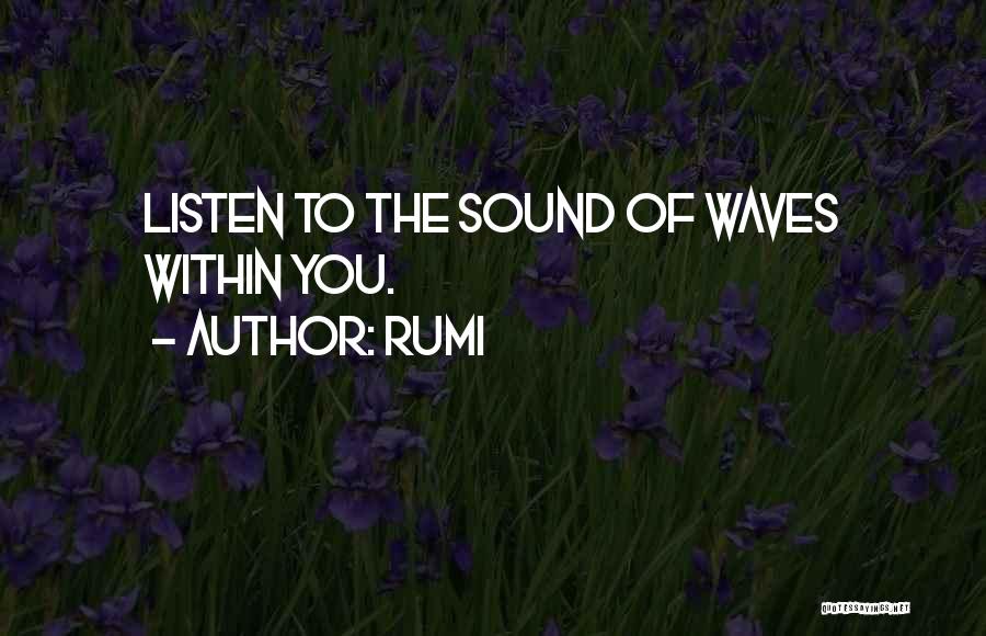 Sound Of Waves Quotes By Rumi