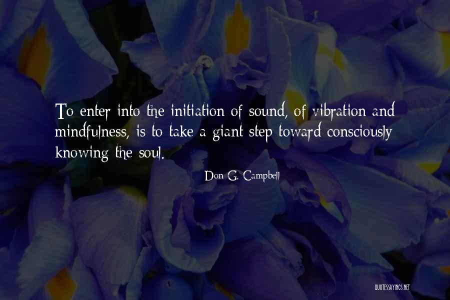 Sound Vibration Quotes By Don G. Campbell