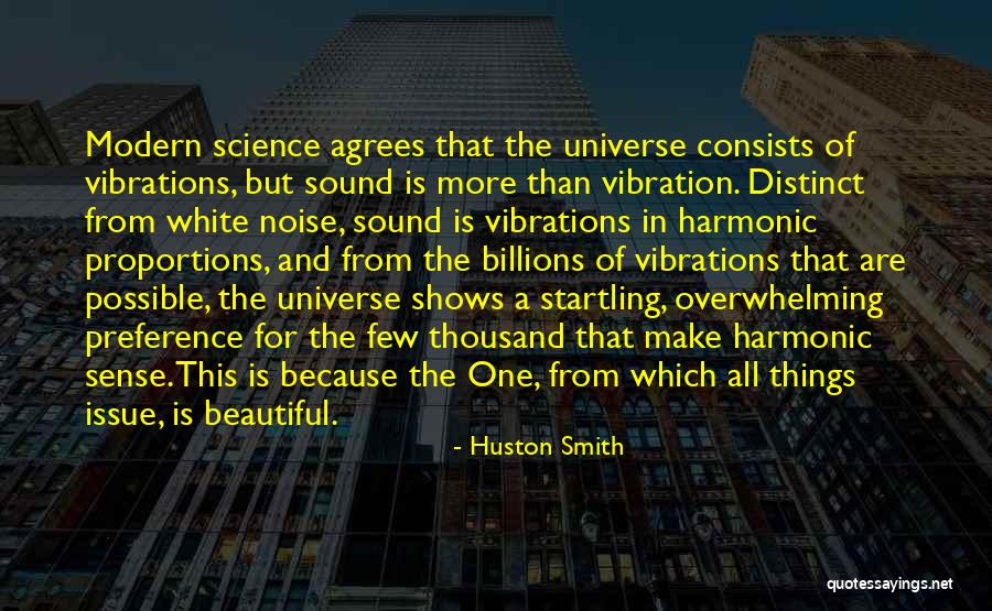 Sound Vibration Quotes By Huston Smith