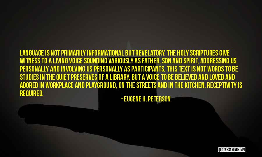 Sounding Out Words Quotes By Eugene H. Peterson Sounding Out Words Quotes By Eugene H. Peterson