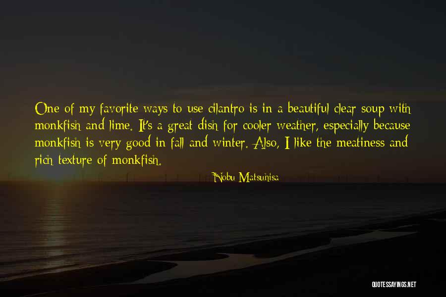 Soup In Winter Quotes By Nobu Matsuhisa Soup In Winter Quotes By Nobu Matsuhisa