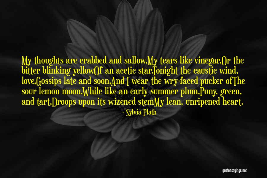 Sour Lemon Quotes By Sylvia Plath Sour Lemon Quotes By Sylvia Plath