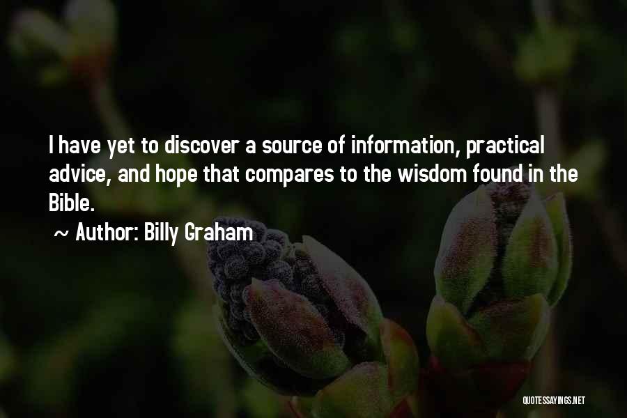 Source Of Information Quotes By Billy Graham