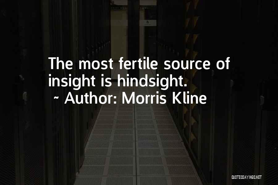 Source Of Insight Quotes By Morris Kline
