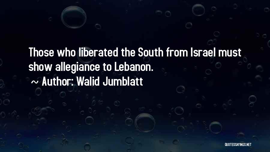 South Lebanon Quotes By Walid Jumblatt
