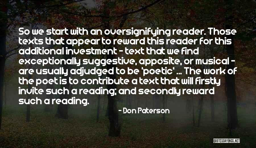 Souvre Opinie Quotes By Don Paterson Souvre Opinie Quotes By Don Paterson