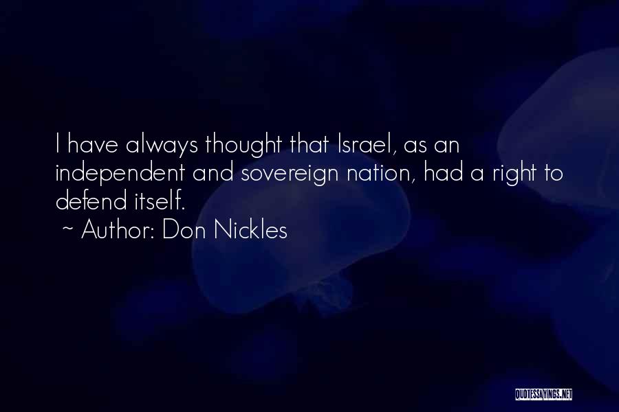 Sovereign Nation Quotes By Don Nickles