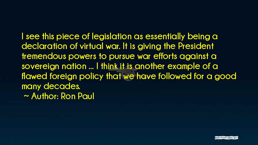 Sovereign Nation Quotes By Ron Paul