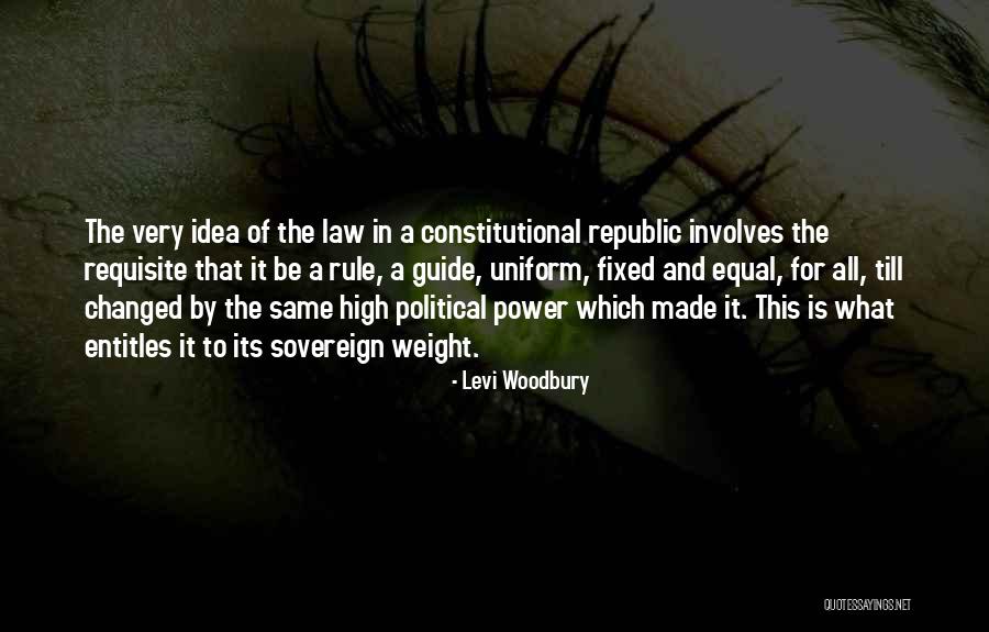 Sovereign Power Quotes By Levi Woodbury