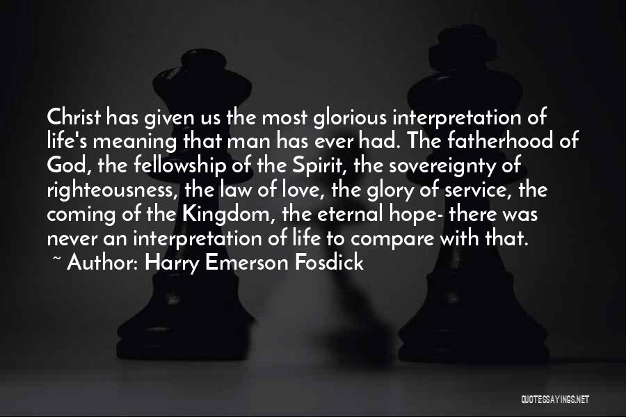 Sovereignty Of God Quotes By Harry Emerson Fosdick