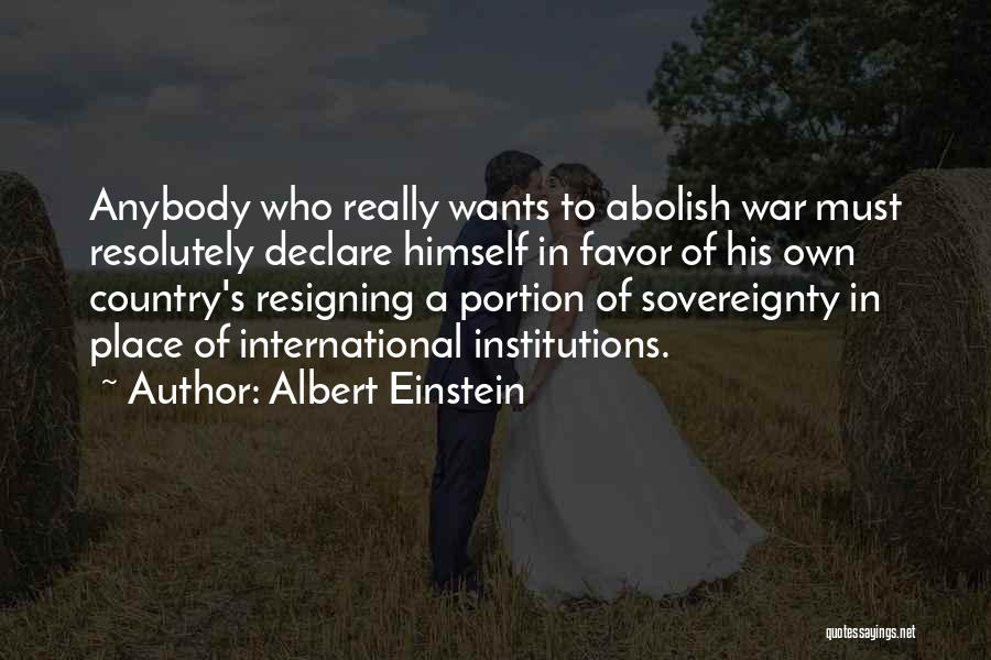 Sovereignty Quotes By Albert Einstein