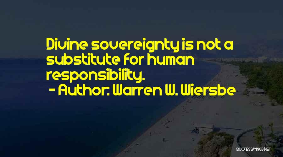 Sovereignty Quotes By Warren W. Wiersbe