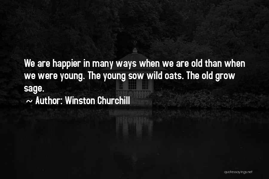 Sow Wild Oats Quotes By Winston Churchill