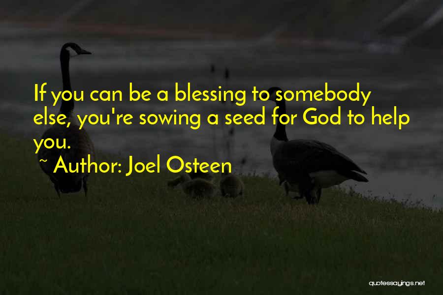 Sowing A Seed Quotes By Joel Osteen