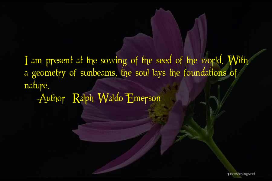 Sowing A Seed Quotes By Ralph Waldo Emerson
