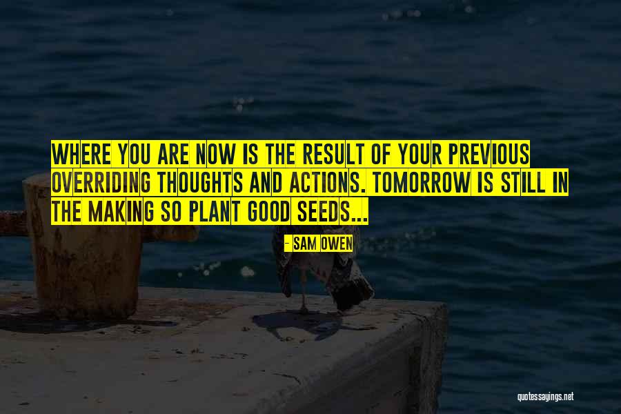 Sowing Reaping Quotes By Sam Owen Sowing Reaping Quotes By Sam Owen