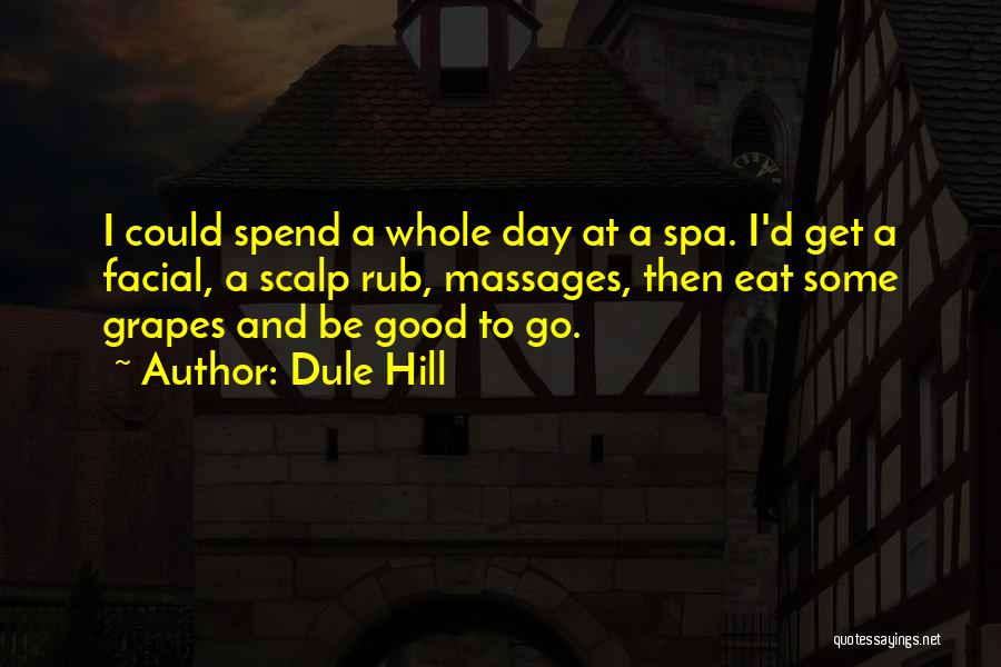 Spa Facial Quotes By Dule Hill