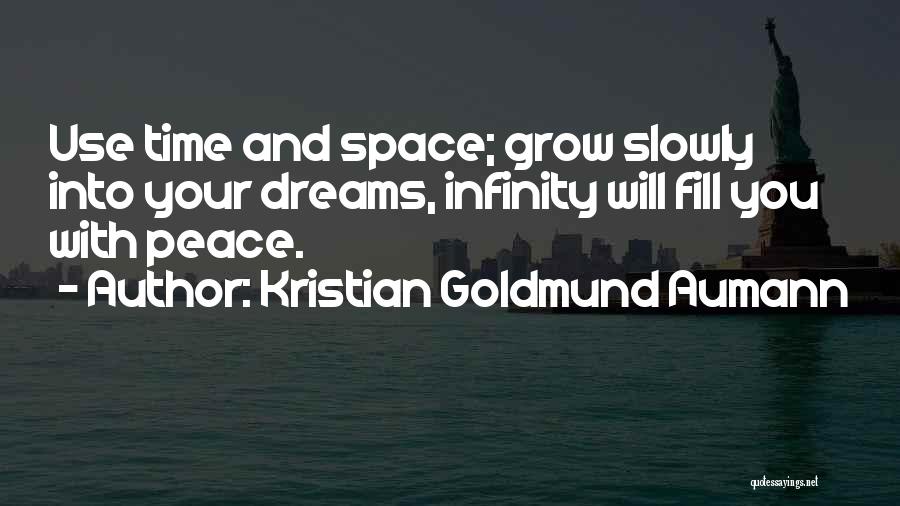 Space And Infinity Quotes By Kristian Goldmund Aumann