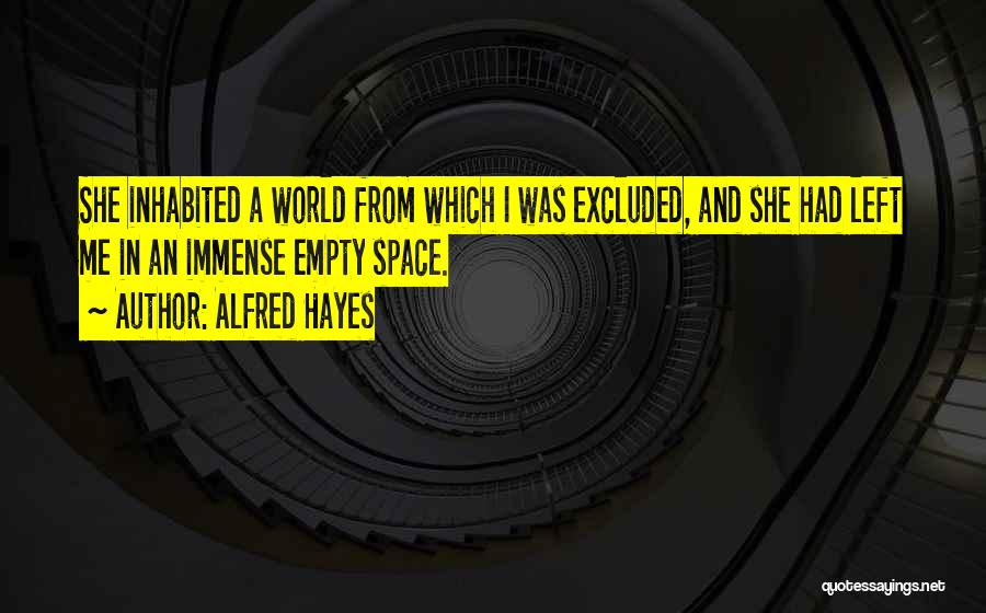 Space And Love Quotes By Alfred Hayes